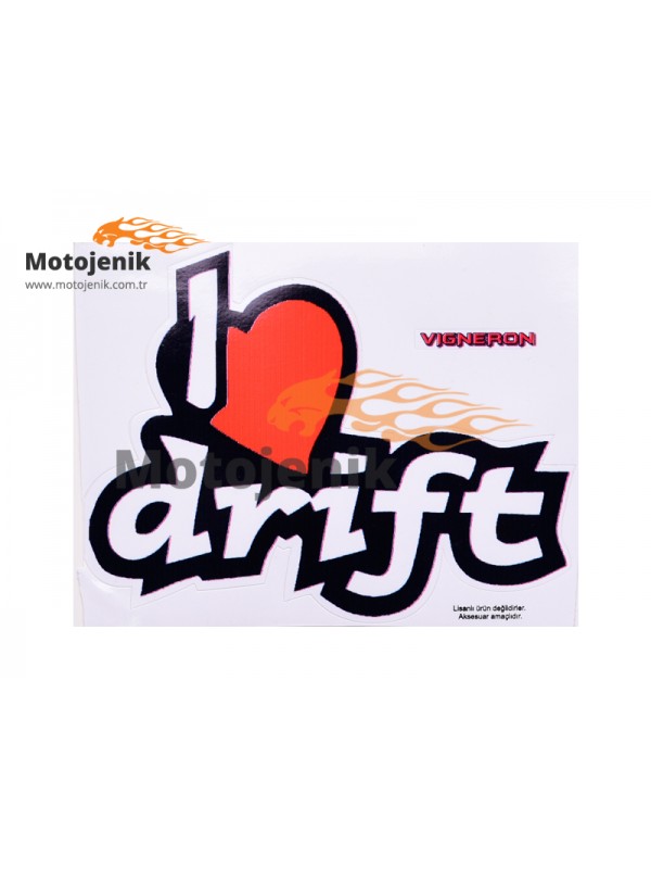 I Love Drift Sticker